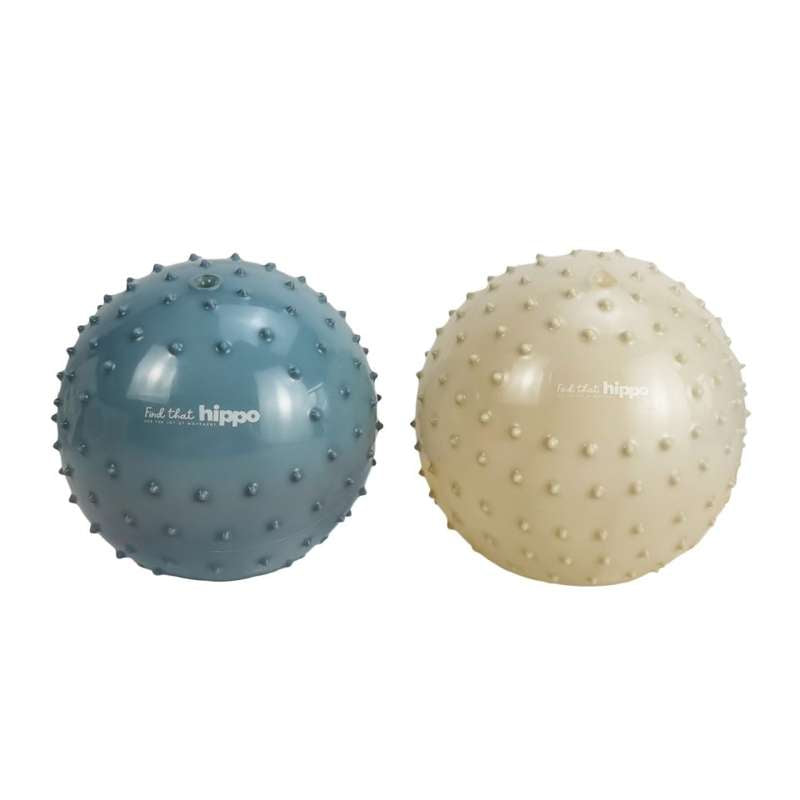 Find That Hippo Sansebold - 2 stk. - Metallic Blue/Khaki
