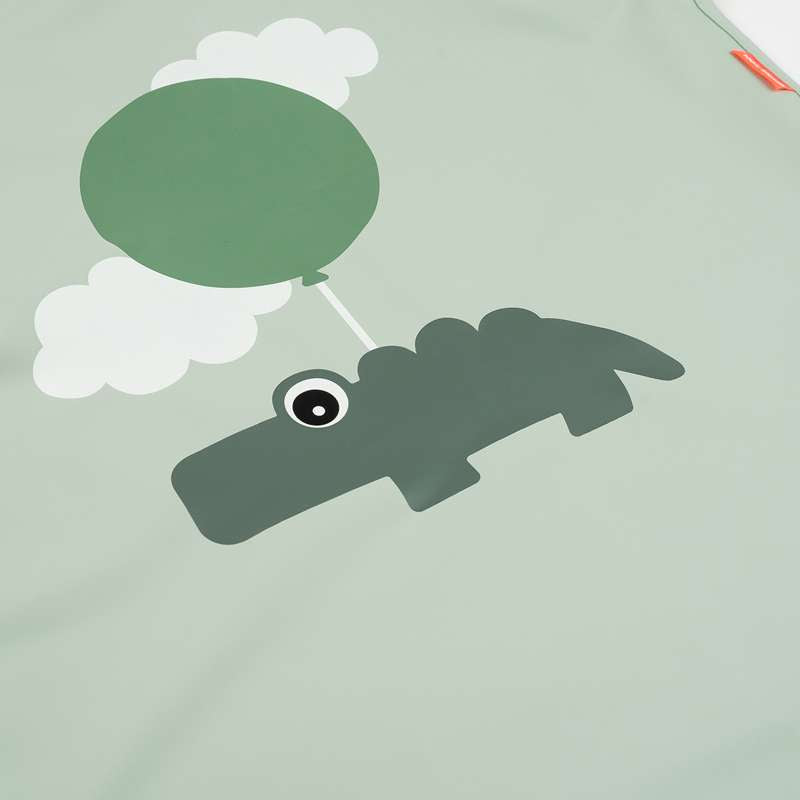 Done by Deer Vandtæt Børneforklæde - Happy Clouds - Grøn