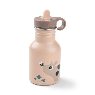 Done by Deer Drikkeflaske - Rustfrit Stål - 350ml - Tiny Farm - Pudder