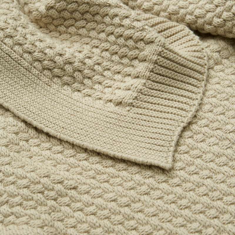 Cam Cam Copenhagen Harper Baby Striktæppe - GOTS - Latte