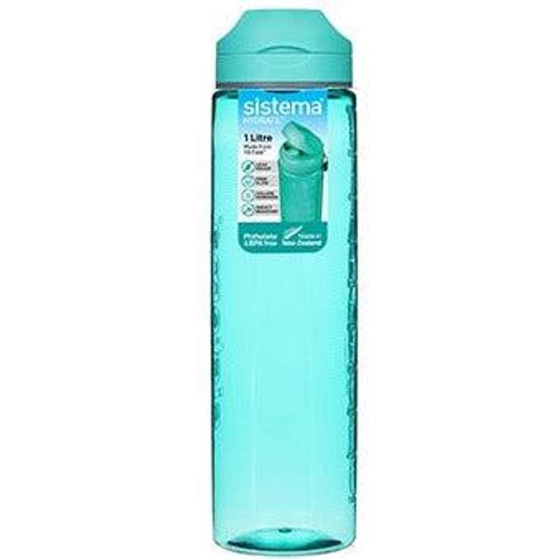Sistema Drikkedunk - Tritan Flip Top m. Måleenhed - 1L - Minty Teal
