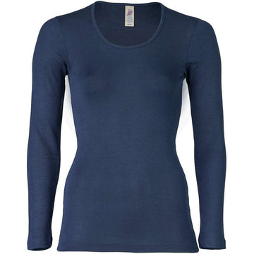 Engel Natur Bluse til Kvinder - Uld/Silke - Navy