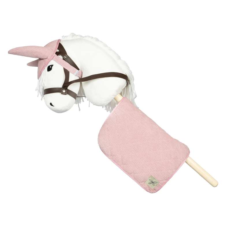 By Astrup Sadelunderlag og Hut til Kæphest - Fløjl - Rosa