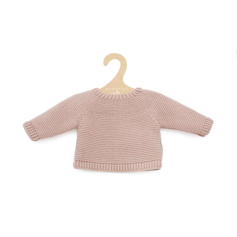 Memories by Así Dukketøj - 43-46 cm. - Varm Strikbluse - Rosa