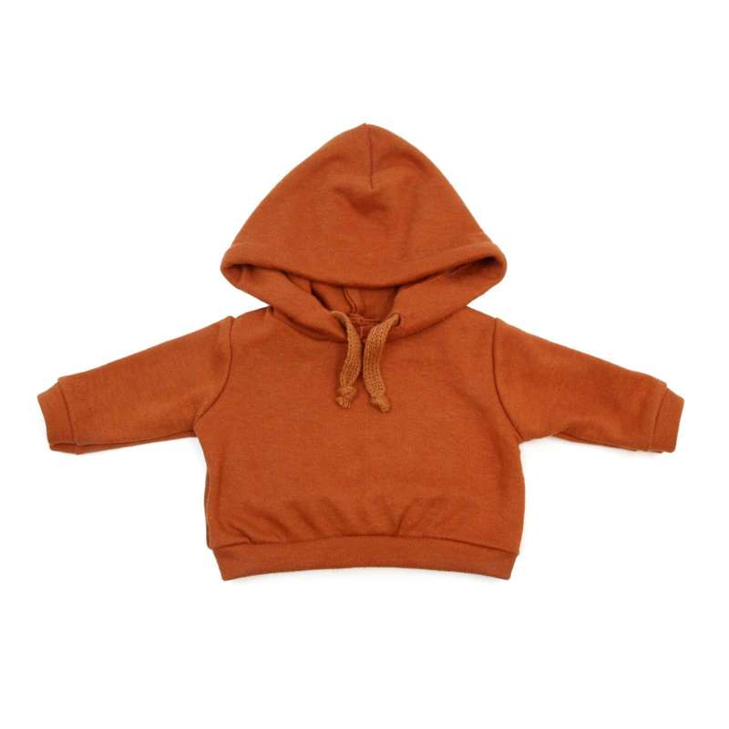 Memories by Así Dukketøj - 43-46 cm. - Hoodie - Rust