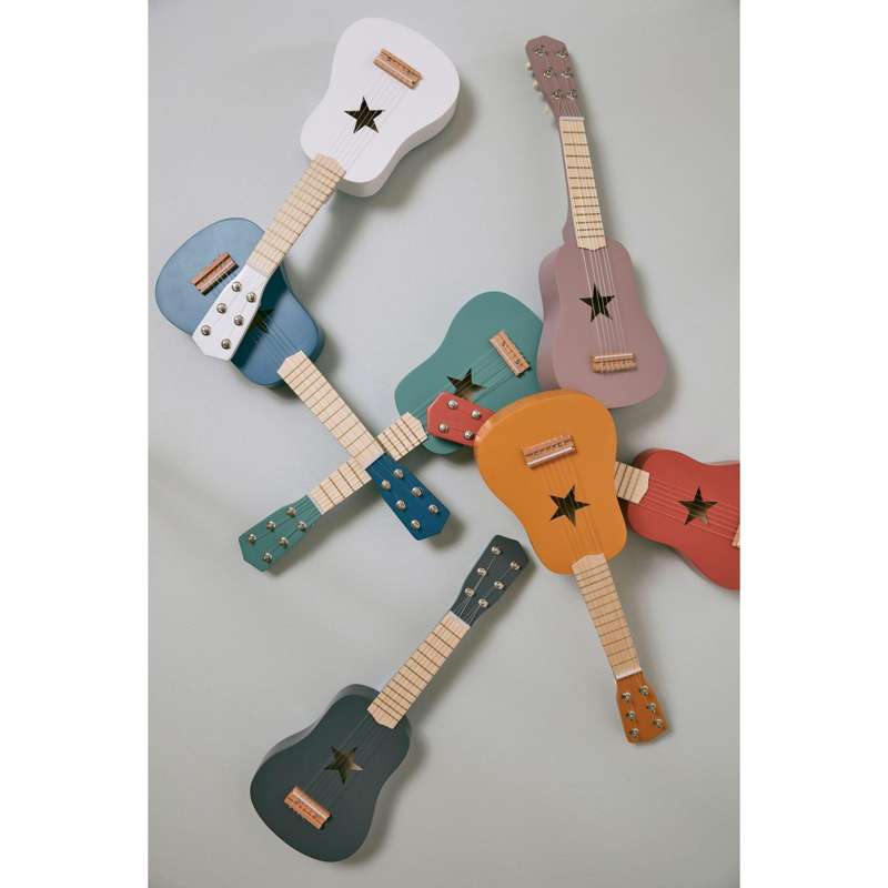 Kids Concept Legetøj guitar i træ - lilla