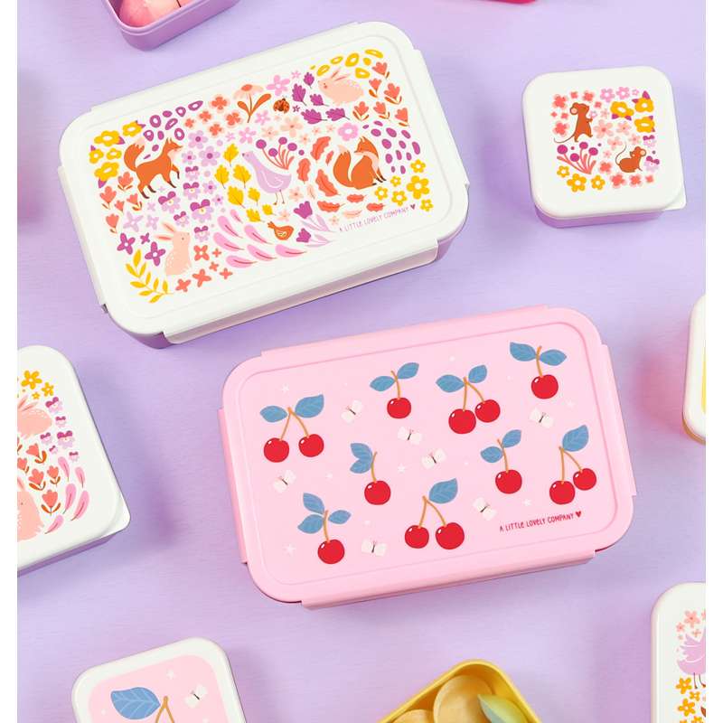 A Little Lovely Company Ruminddelt Bento Madkasse - Flower Garden