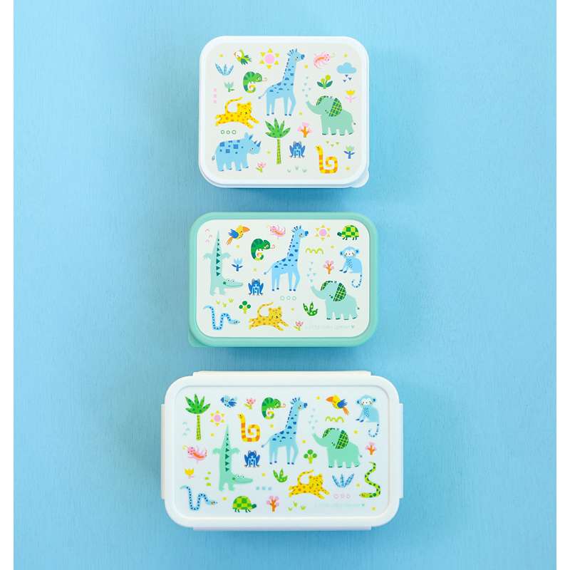 A Little Lovely Company Ruminddelt Bento Madkasse - Jungle