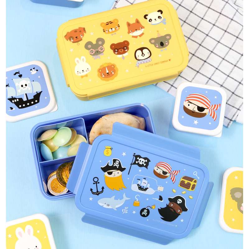 A Little Lovely Company Ruminddelt Bento Madkasse - Pirates
