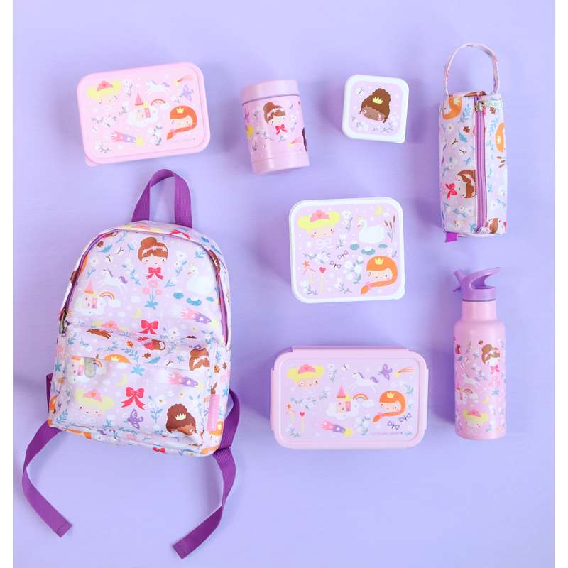 A Little Lovely Company Ruminddelt Bento Madkasse - Princesses