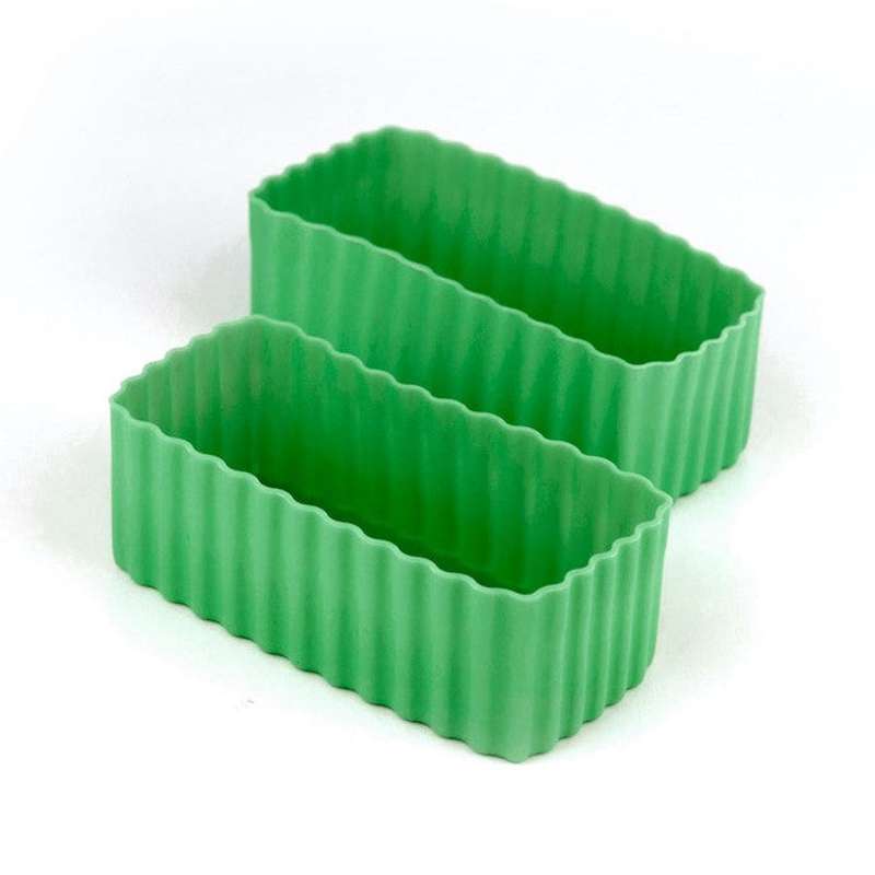 Little Lunch Box Co. Rektangulære Bento Cups - 2 stk. - Green