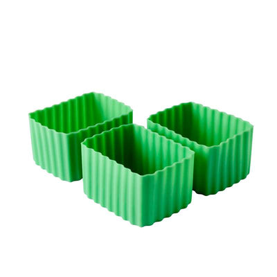 Little Lunch Box Co. Rektangulære Bento Cups - Small - 3 stk. - Green