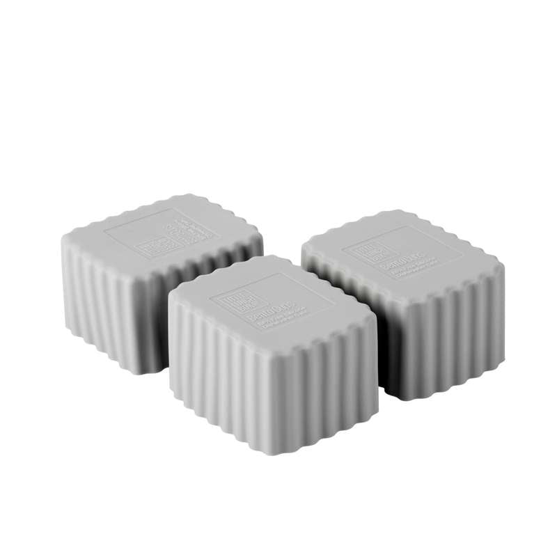 Little Lunch Box Co. Rektangulære Bento Cups - Small - 3 stk. - Grey