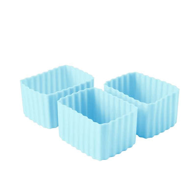 Little Lunch Box Co. Rektangulære Bento Cups - Small - 3 stk. - Light Blue