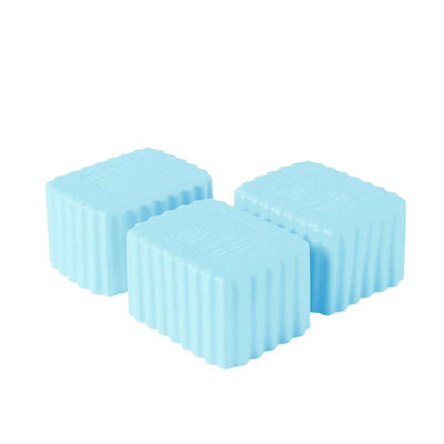 Little Lunch Box Co. Rektangulære Bento Cups - Small - 3 stk. - Light Blue