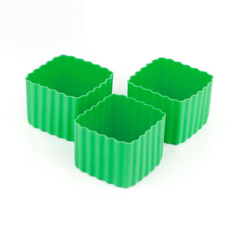 Little Lunch Box Co. Kvadratiske Bento Cups - 3 stk. - Green