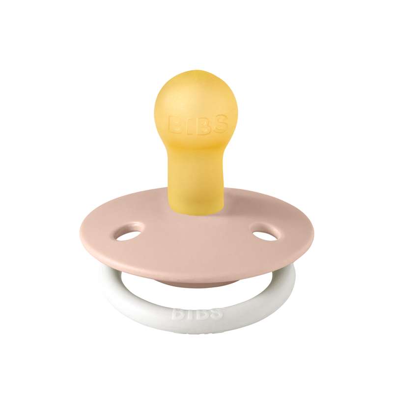 BIBS Rund De Lux Sut - Str. 1 - Naturgummi - GLOW - Blush