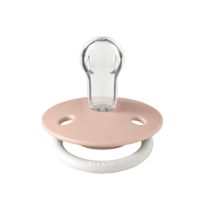 BIBS Rund De Lux Sut - Onesize - Silikone - GLOW - Blush