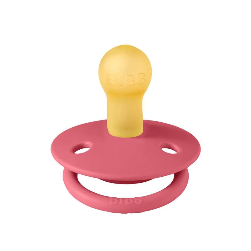 BIBS Rund De Lux Sut - Str. 1 - Naturgummi - Coral