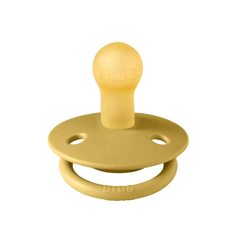 BIBS Rund De Lux Sut - Str. 1 - Naturgummi - Mustard