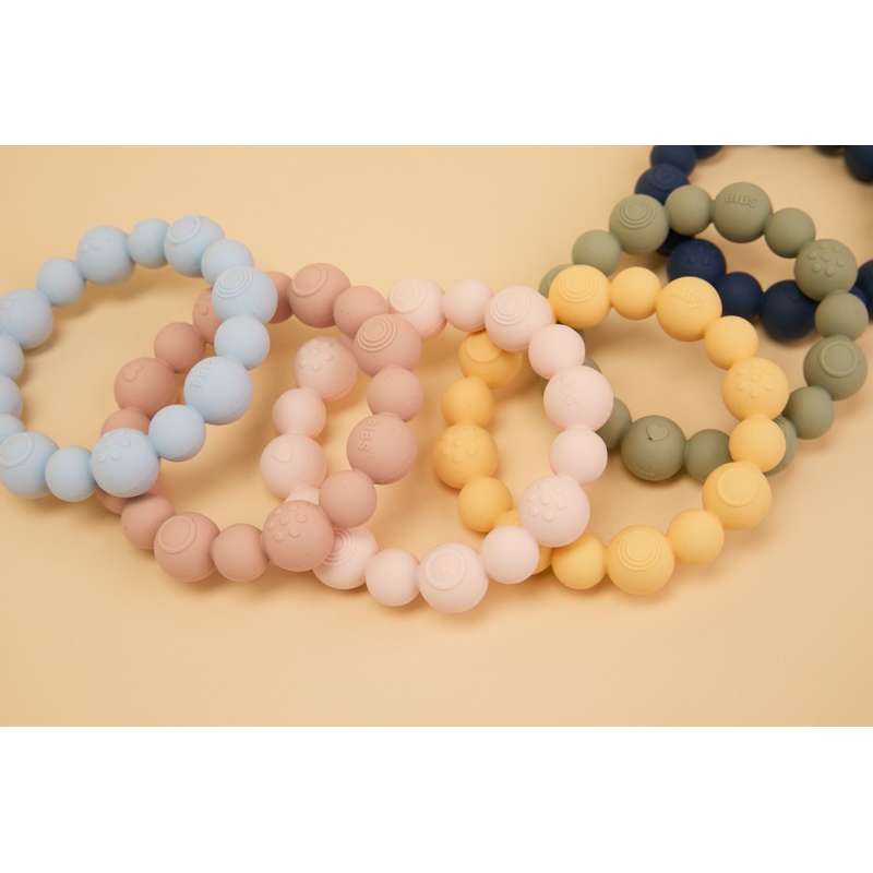 BIBS Play - Bidering m. Runde Kugler - Baby Blue