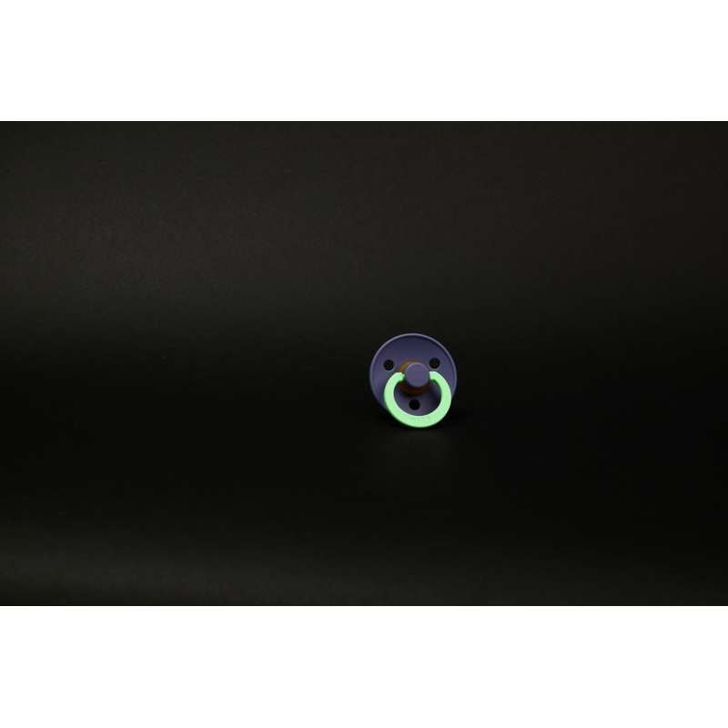 BIBS Rund Colour Sut - Str. 3 - Naturgummi - GLOW - Grape