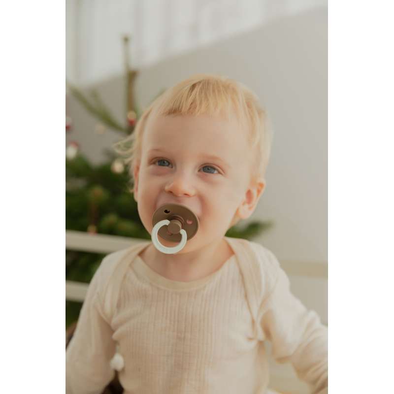 BIBS Rund Colour Sut - Sampak - 3 stk. - Str. 2 - Sleep Tight Little One - GLOW