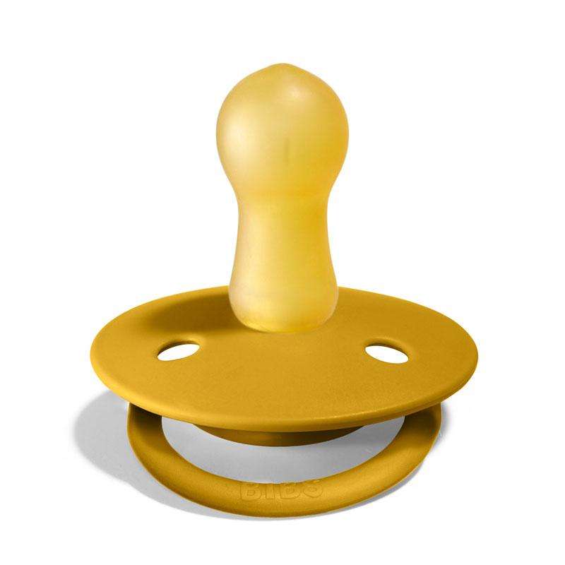 BIBS Rund De Lux Sut - 2-Pak - Onesize - Silikone - Mustard/Petrol