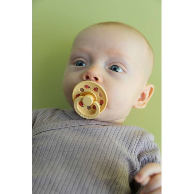 BIBS Rund Colour Sut - 2-Pak - Str. 3 - Naturgummi - Ladybug Studio - Sage Mix