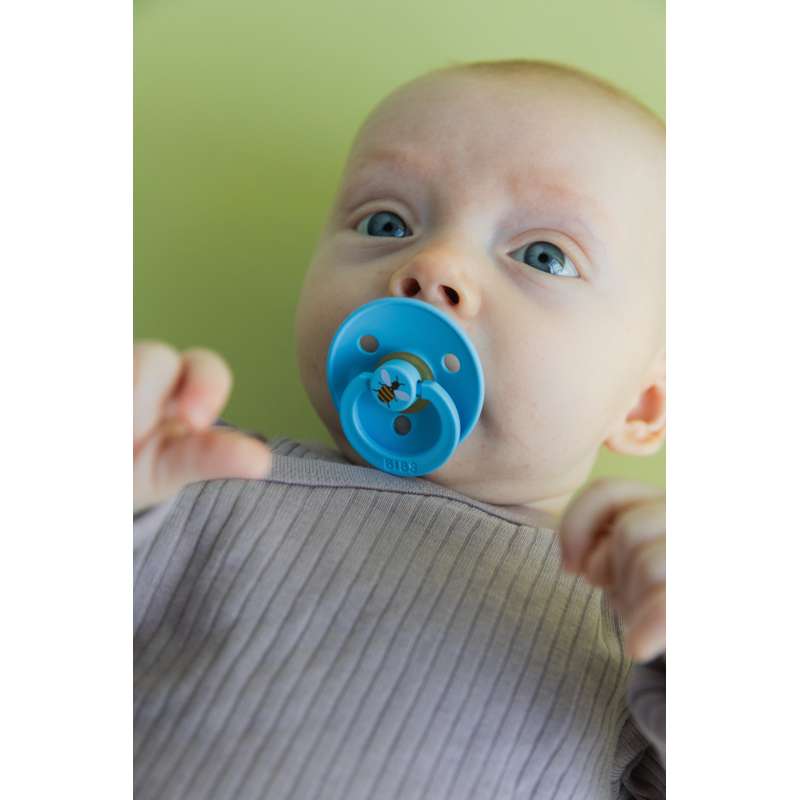 BIBS Rund Colour Sut - Str. 1 - Naturgummi - Bumblebee Studio - Breeze