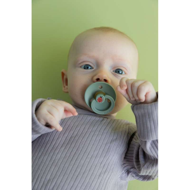 BIBS Rund Colour Sut - Str. 2 - Naturgummi - Ladybug Studio - Sage