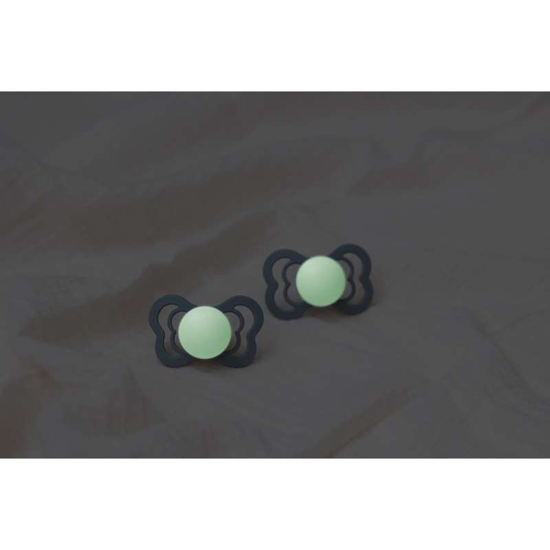 BIBS Symmetrisk Supreme Sut - Sampak - 3 stk. - Str. 2 - Sleep Tight Little One - GLOW