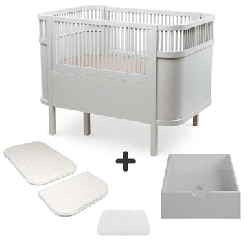 Sebra Sengen - Klassisk - Stone Grey - m. Kid'oh Madras - Bundle 3