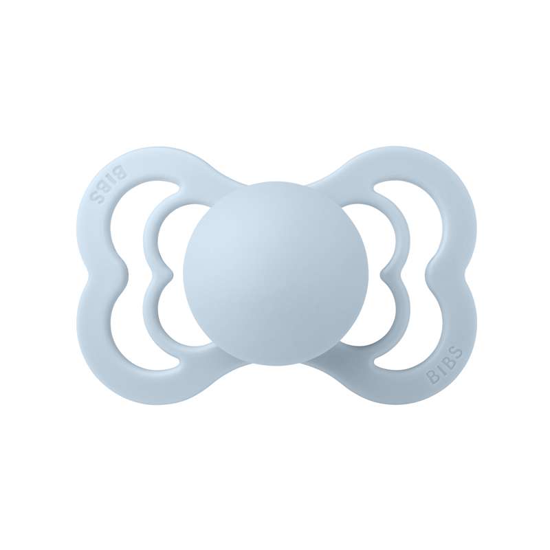 BIBS Symmetrisk Supreme Sut - Str. 2 - Naturgummi - Baby Blue