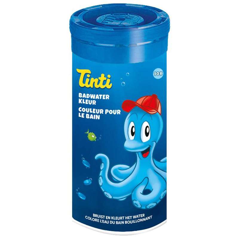 Tinti Badevandsfarver - 10 Tabletter i Rør - Blå