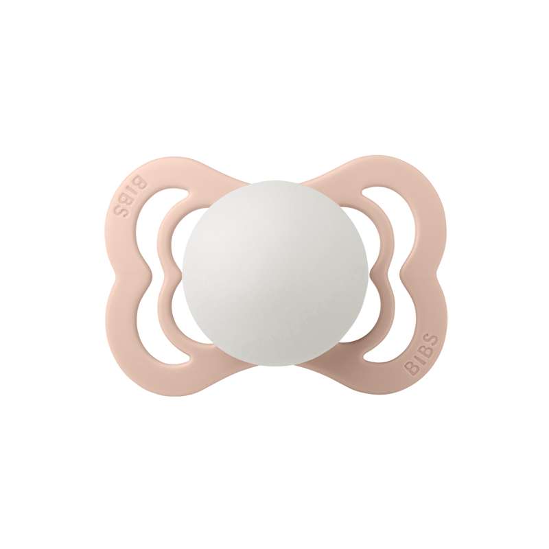 BIBS Symmetrisk Supreme Sut - Str. 1 - Naturgummi - GLOW - Blush