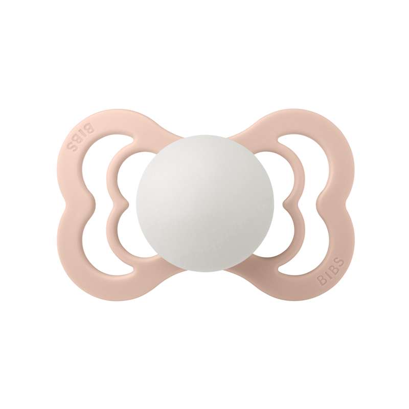 BIBS Symmetrisk Supreme Sut - Str. 2 - Naturgummi - GLOW - Blush