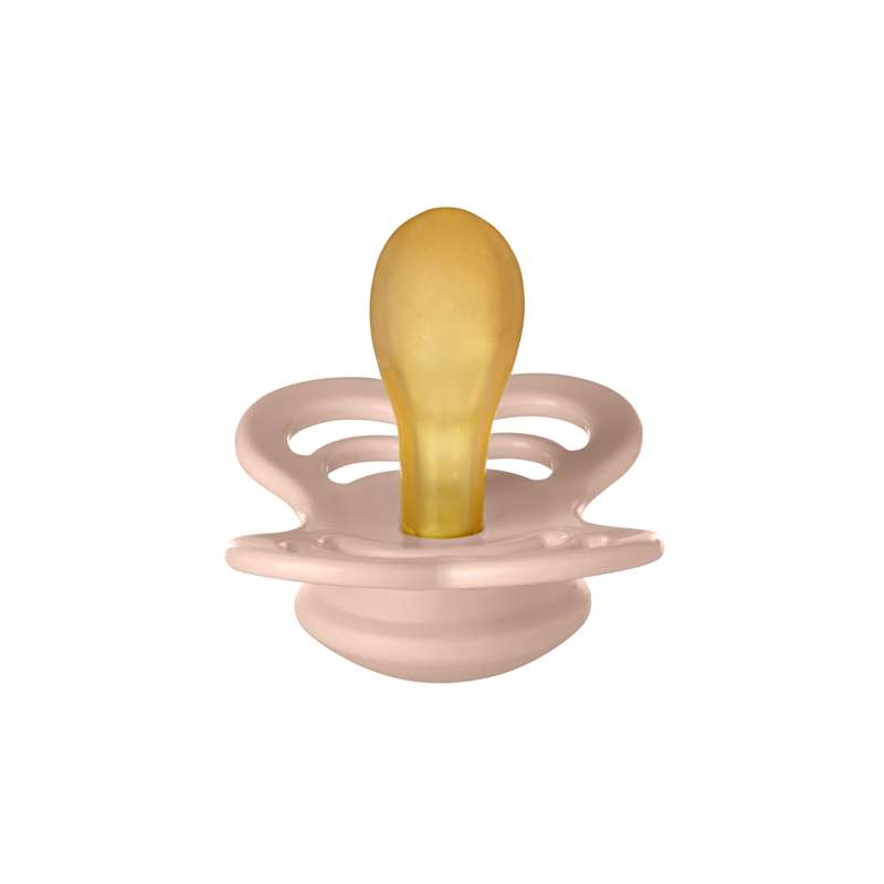 BIBS Symmetrisk Supreme Sut - Str. 2 - Naturgummi - Blush