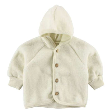Engel Natur Cardigan/Jakke m. Hætte - Natur