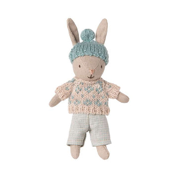 Maileg Hare - Micro - Vinter - Sand - Mint