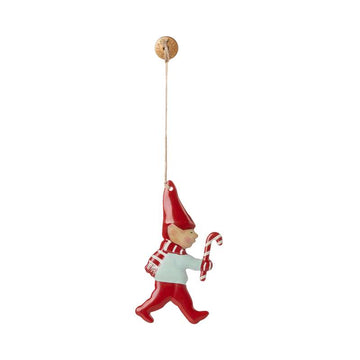 Maileg Juleornament - Metal - Nisse - Sukkerstok