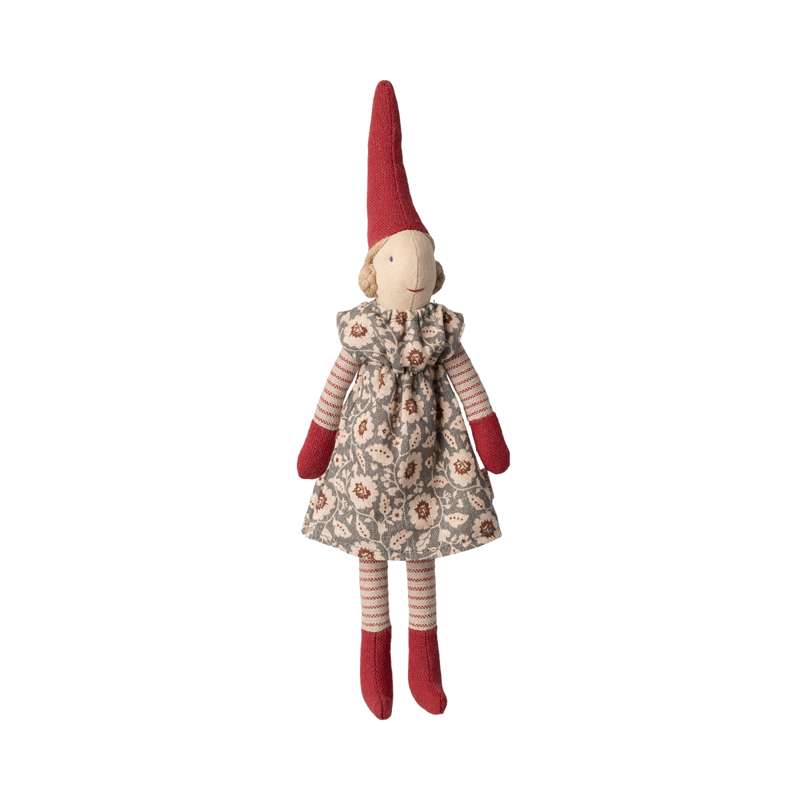 Maileg Nisse - Str. 1 - Pige - Vinter Mint Kjole