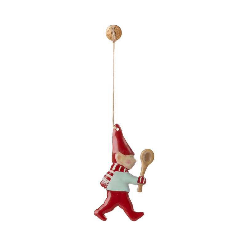 Maileg Juleornament - Metal - Nisse - Ske