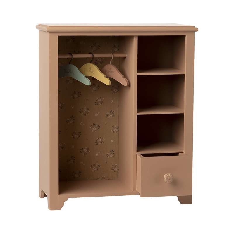 Maileg Skab - Miniature - Mørk Pudder