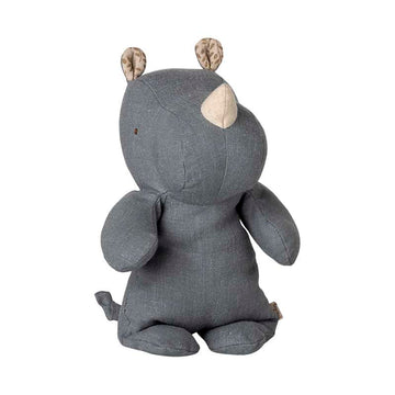 Maileg Safari Friends - Næsehorn - Lille - Støvet Blå