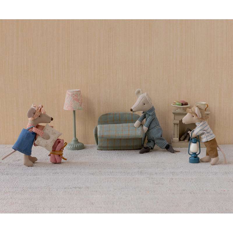 Maileg Vintage Gulvlampe - Mus - Mint