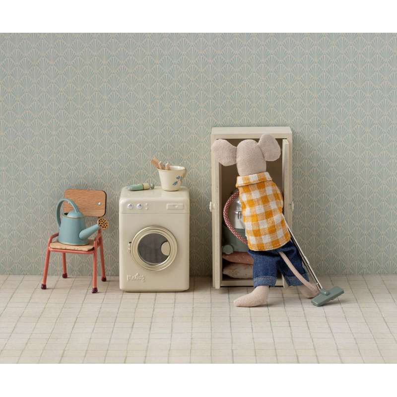 Maileg Vaskemaskine - Mus - Råhvid