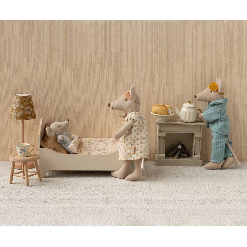 Maileg Seng - Mus - Råhvid