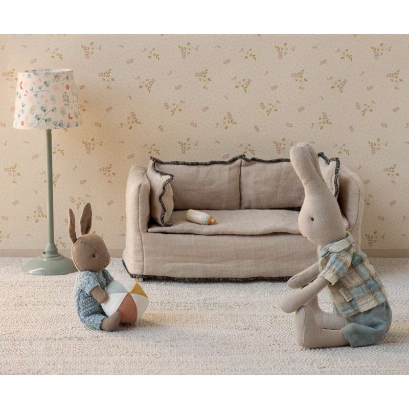 Maileg Hare Sæt - Micro - Brun - Blå