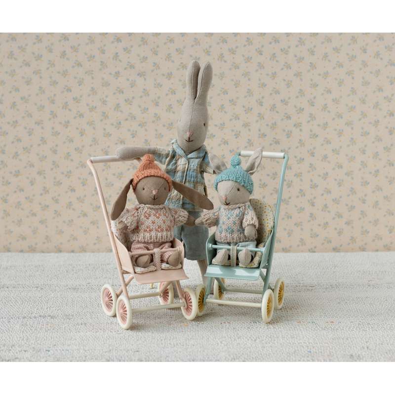 Maileg Hare - Micro - Vinter - Sand - Mint